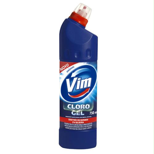 Desinfetante VIM Cloro gel original frasco 750ml