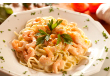 Fettuccine ao limão com camarões                                                                    