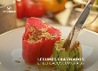 Legumes gratinados recheados com grãos                                                              