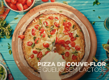 Pizza de COUVE-FLOR e Queijo <br>sem Lactose