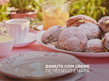Donuts com Creme de Pêssego 
